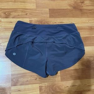 Lululemon speed up shorts - dusty purple